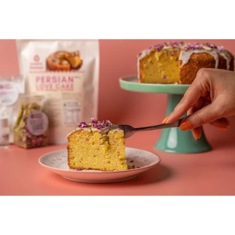 A Sneak Peek Behind the Scenes: Crafting Our Persian Love Cake Baking Kits