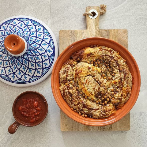 Pumpkin & Chickpeas Filo Pie with Ras-El-Hanout
