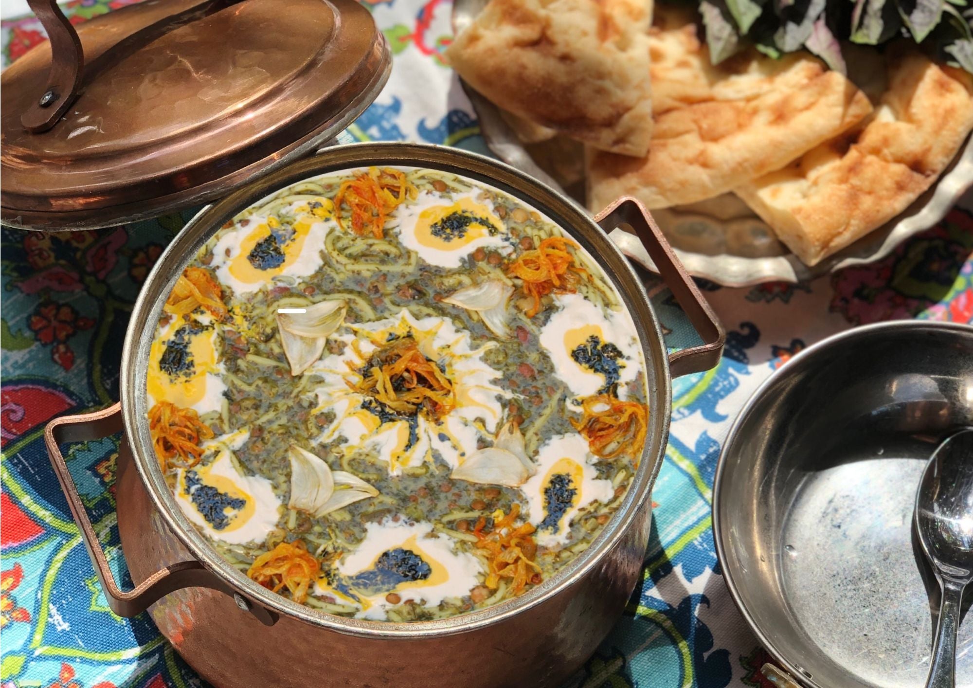 Persian Herb And Noodle Soup - Aash Reshteh