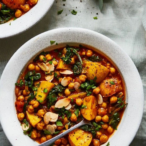 Moroccan Potato & Chickpea Tagine with Exotic Bazaar’s Moroccan Souk Spice Blend