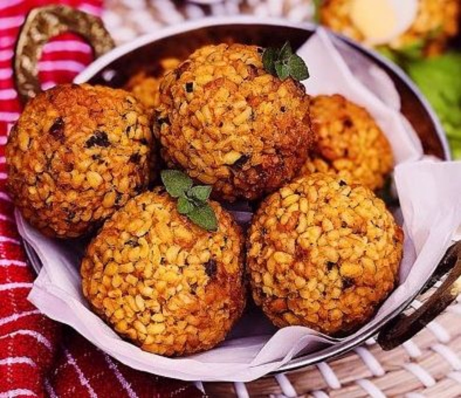 Baked Bulgur Balls With Aromatic Spice & Persian Lime