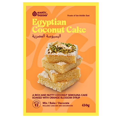 Basbousa- Egyption Semolina, Orange Blossom, & Coconut Cake Kit