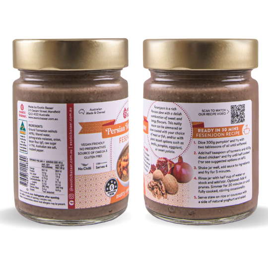 Fesenjoon Recipe Base - Walnuts & Pomegranate Molasses